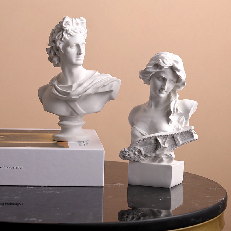 Resin Art Studio - İskandinav Yunan Karakter Heykeli Reçine Figürinleri
