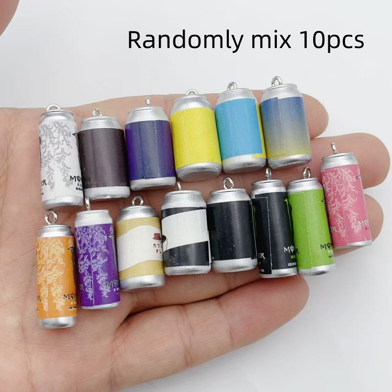 Resin Art Jewelry Kit - 10 Adet Mini Simülasyon İçecek Kutusu