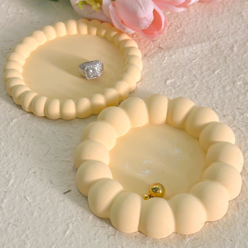 Resin Art Tray - Kabarcık Dantel Coaster silikon kalıp DIY