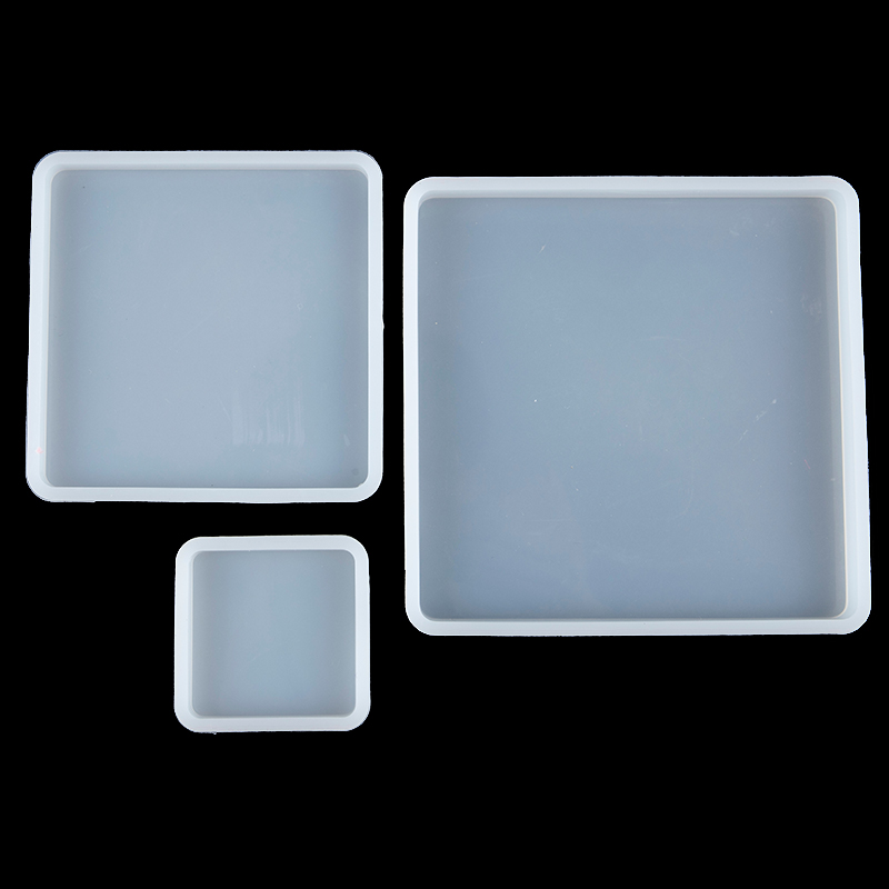 Resin Art Tray - Kare Silikon Döküm Epoksi Kalıpları DIY