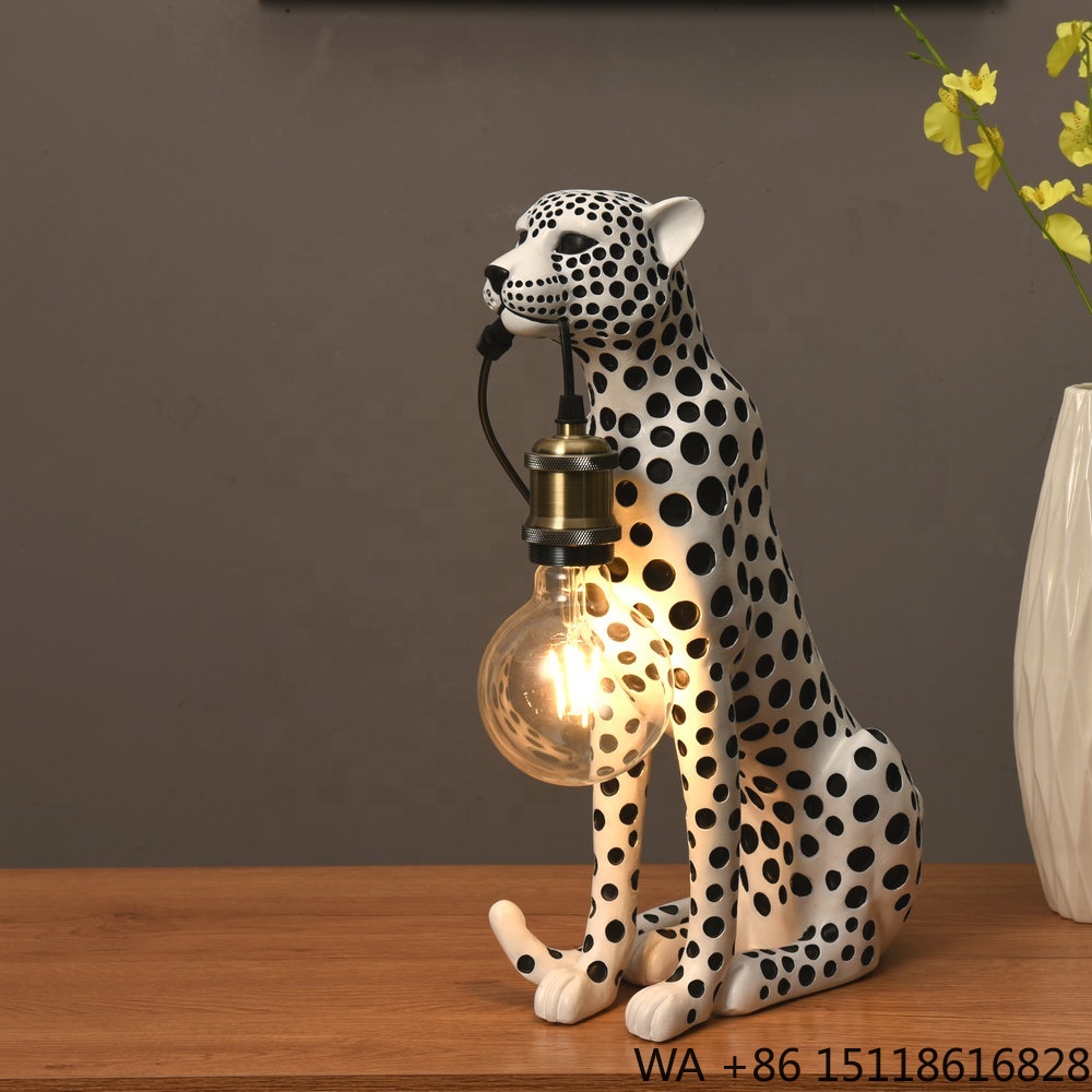 Resin Art Sculptures - Modern Sanat Hayvan Leopar Reçine Heykeli
