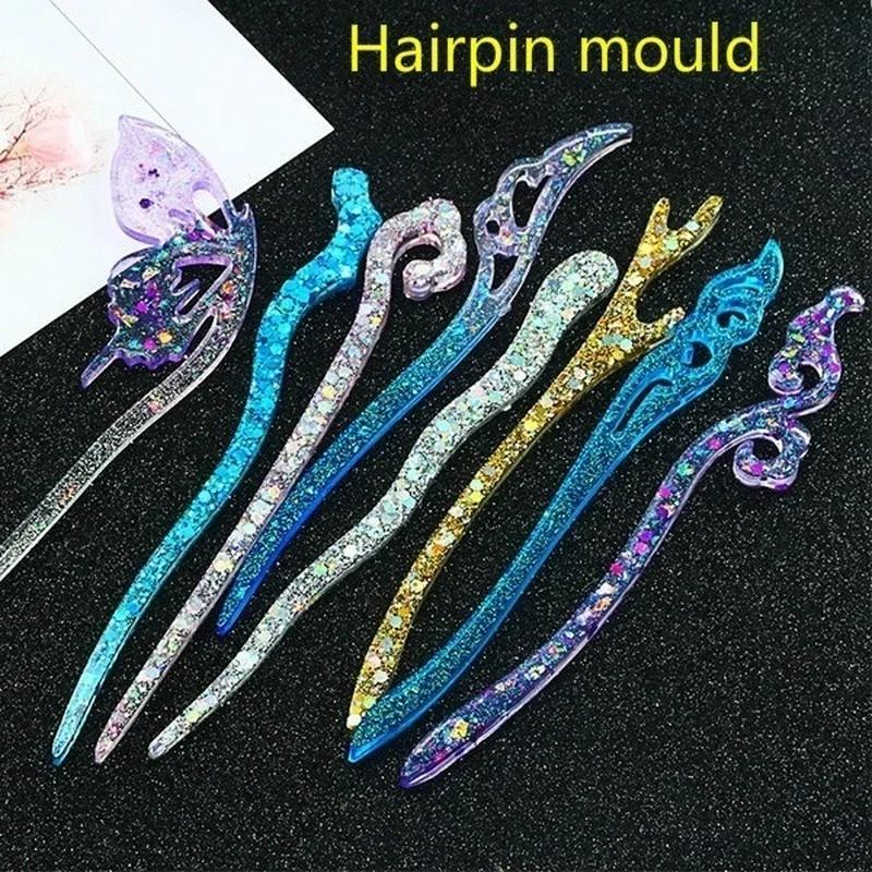 Resin Art Jewelry Kit - Yeni Şeffaf Saç Tokası Silikon Özel