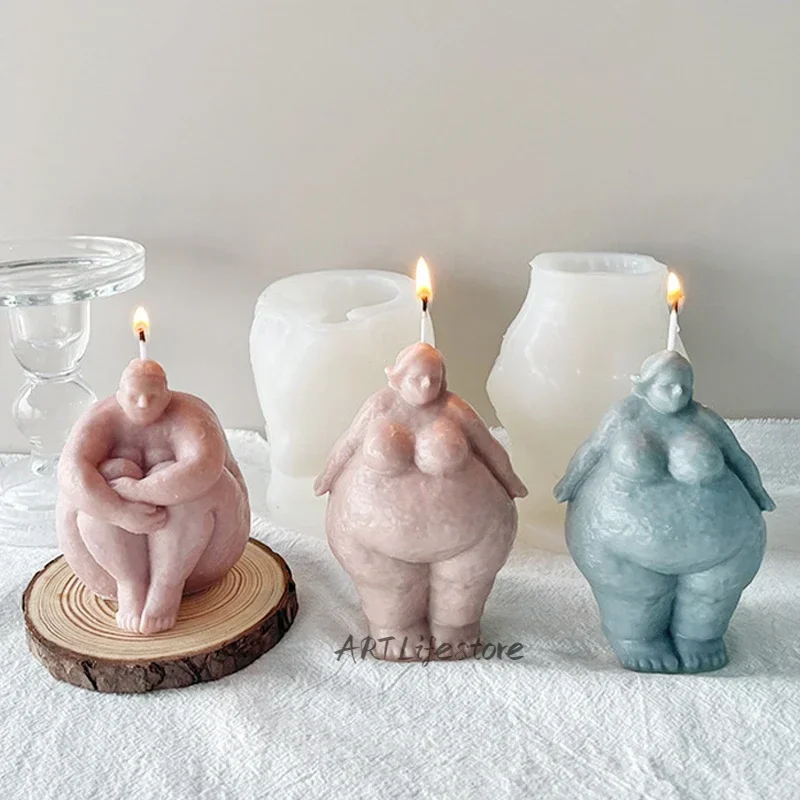 Resin Art Sculptures - DIY Nordic soyut insan vücudu silikon