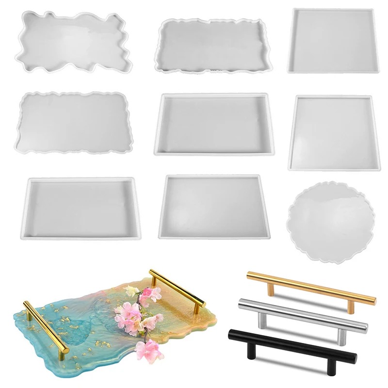 Resin Art Tray - Tepsi Epoksi Reçine silikon kalıp DIY