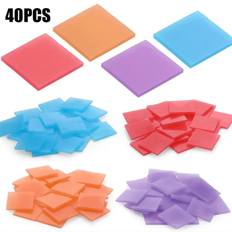 Resin Art Craft - 40 Adet Elmas Boyama Balmumu Kili,