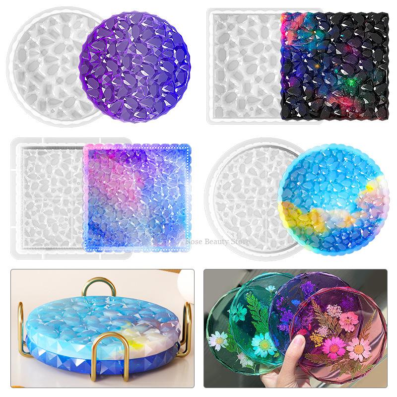 Resin Art Tray - Çok şekilli tepsi silikon kalıp Diy