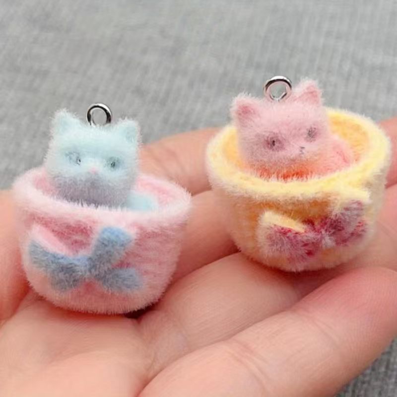 4 adet 3D peluş reçine kedi ko - Resin Art Jewelry Kit incelemesi ve fiyatı