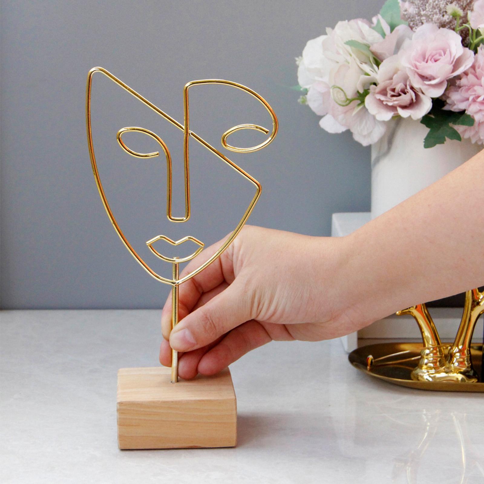 Dekoratif Figür Yüz Soyut Kara - Resin Art Studio incelemesi ve fiyatı