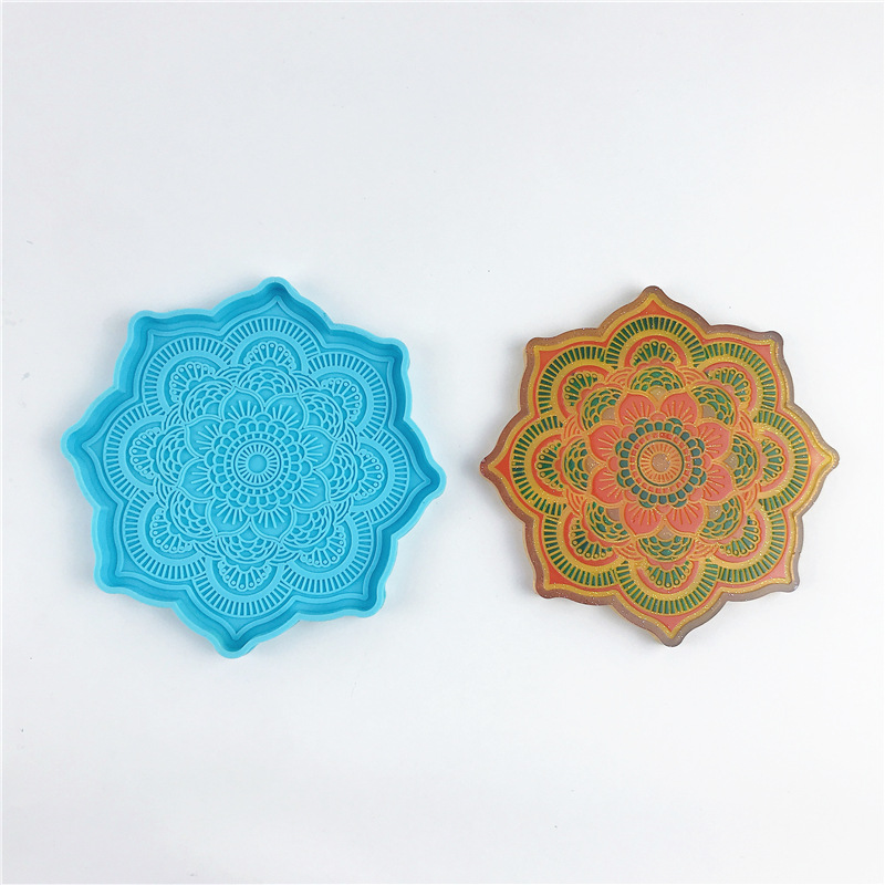 Mandala Coaster silikon kalıp  - Resin Art Tray incelemesi ve fiyatı