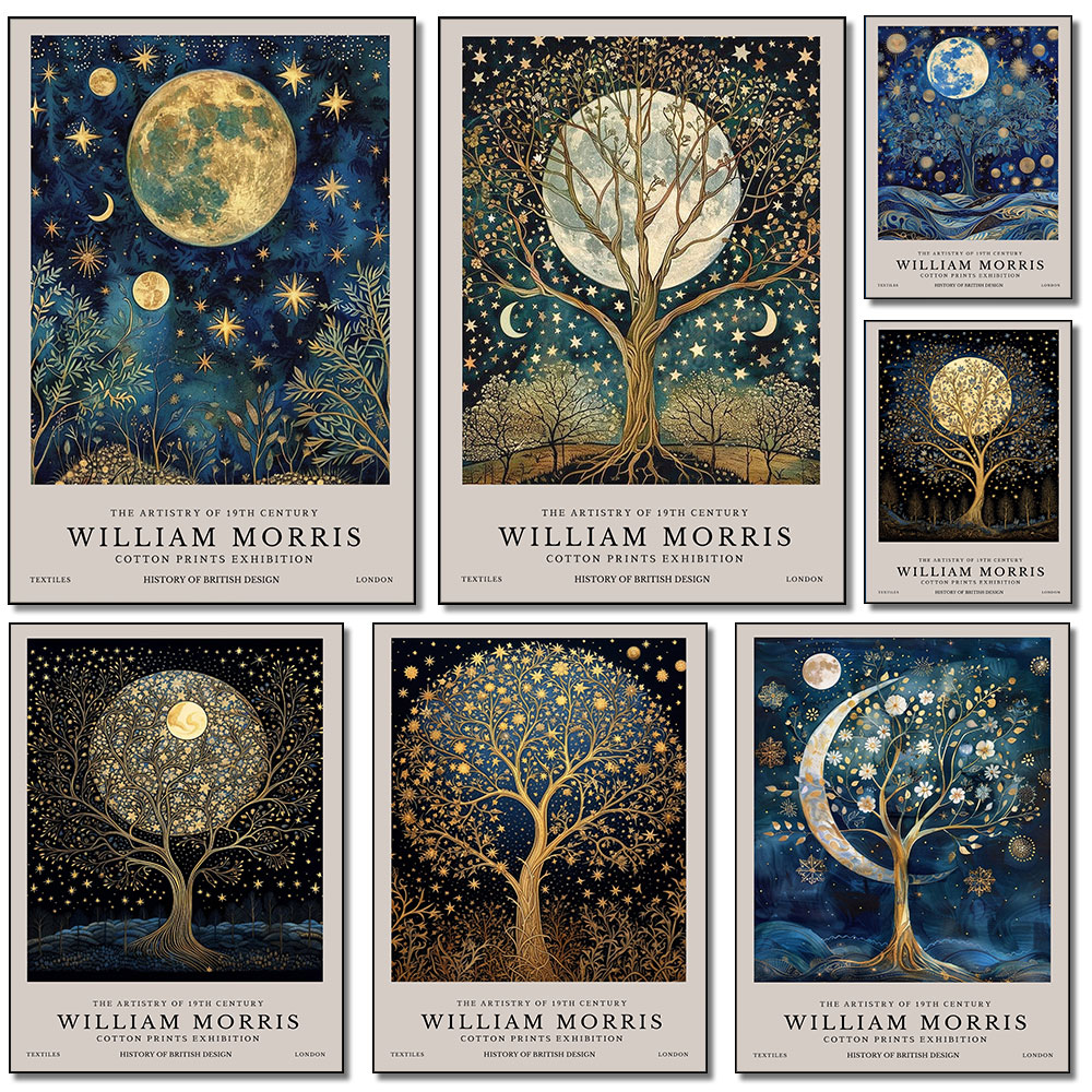 Retro William Morris Ay ve Yıl - Resin Art Studio incelemesi ve fiyatı