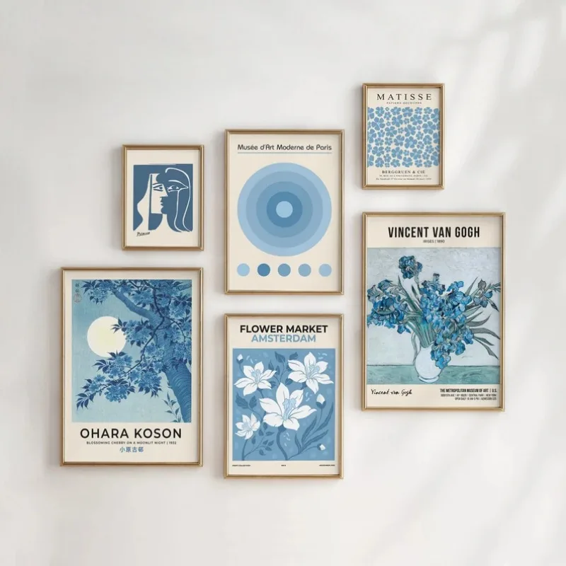 Mavi Matisse Çiçekli Soyut Vin - Resin Art Gallery incelemesi ve fiyatı