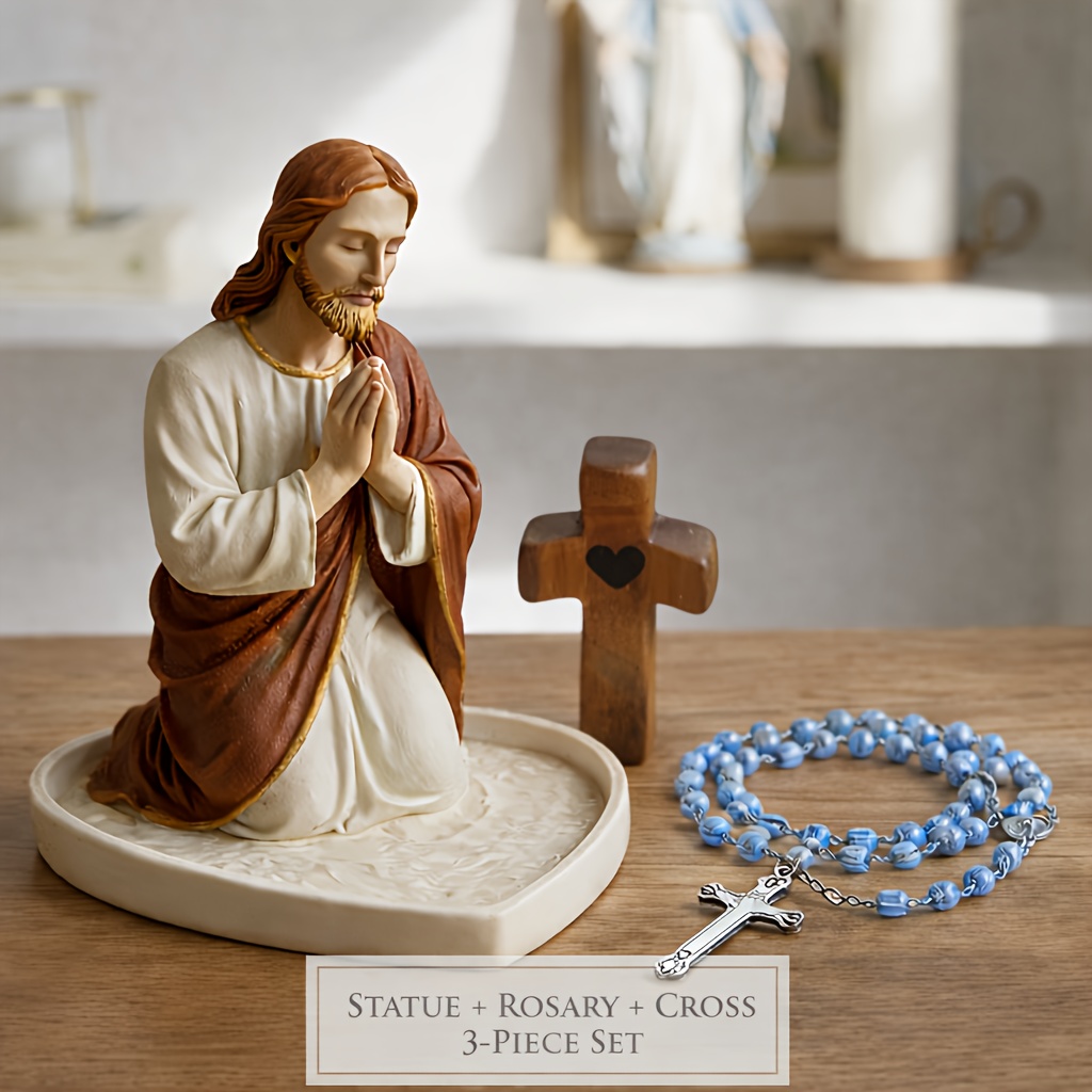 İsa Meryem Ana Dua Eden Heykel - Resin Art Tray incelemesi ve fiyatı