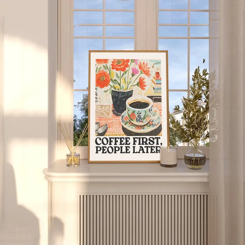 Kahve Çiçeği Retro Duvar Sanat - Resin Art Gallery incelemesi ve fiyatı