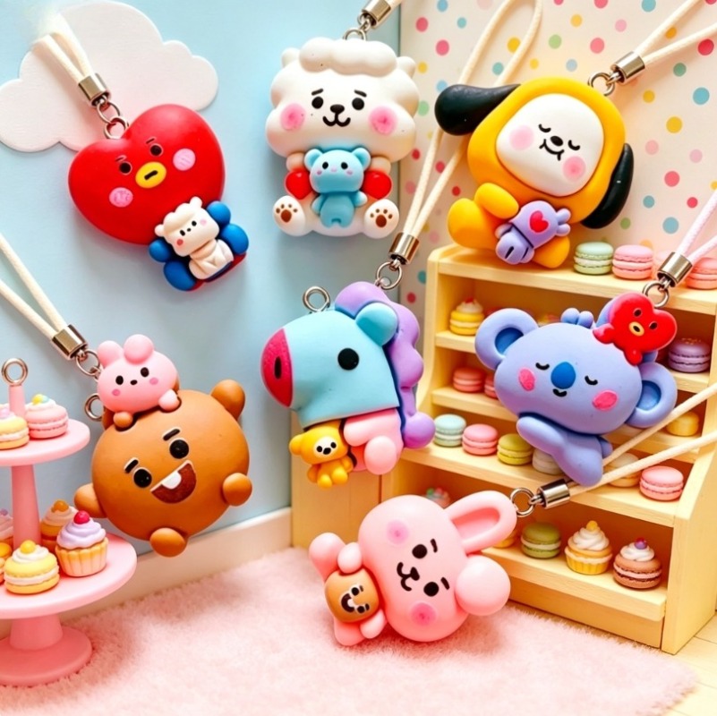 7 adet BT21 Reçine Karikatür F - Resin Art Craft incelemesi ve fiyatı