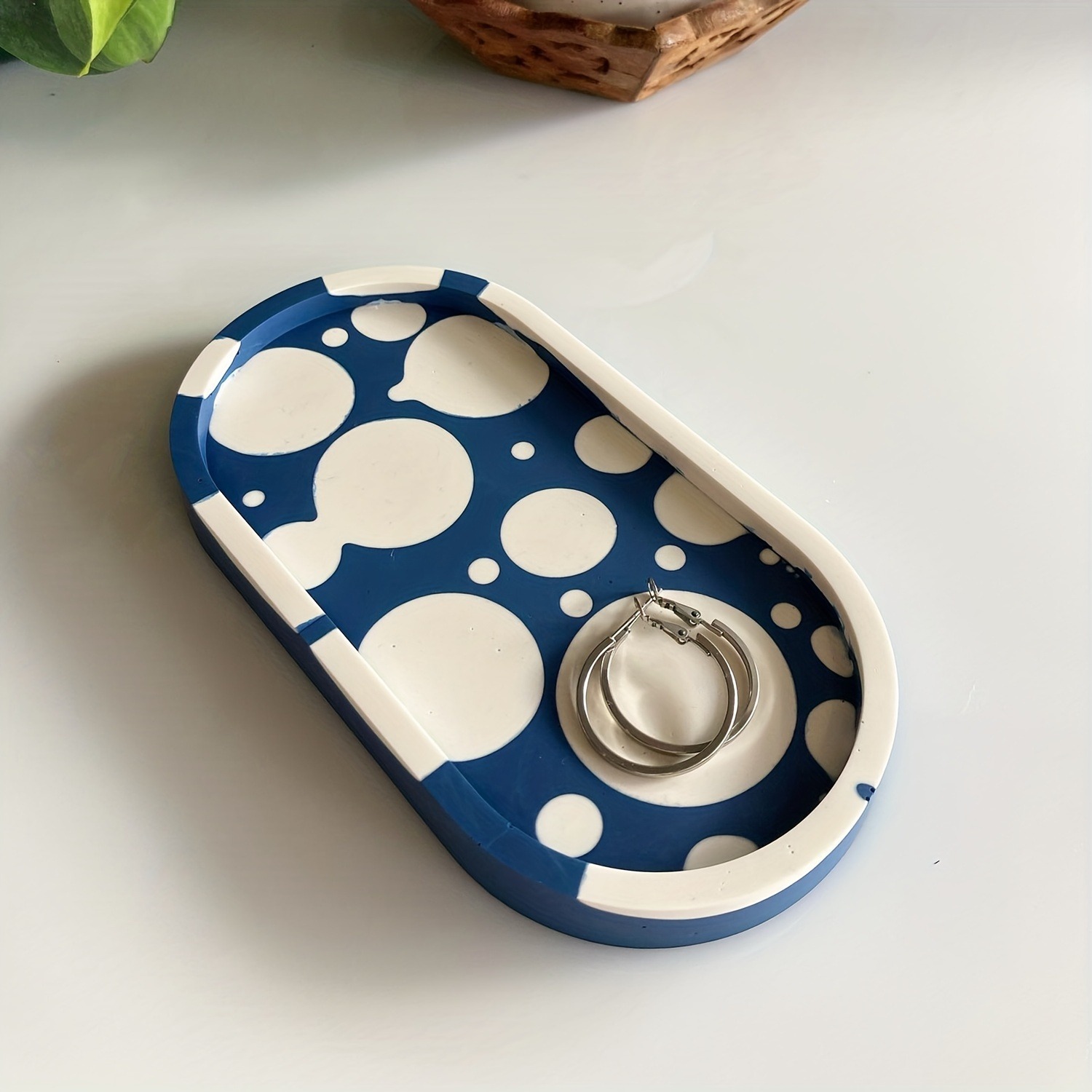 1 adet Oval Coaster Epoksi Reç - Resin Art Tray incelemesi ve fiyatı
