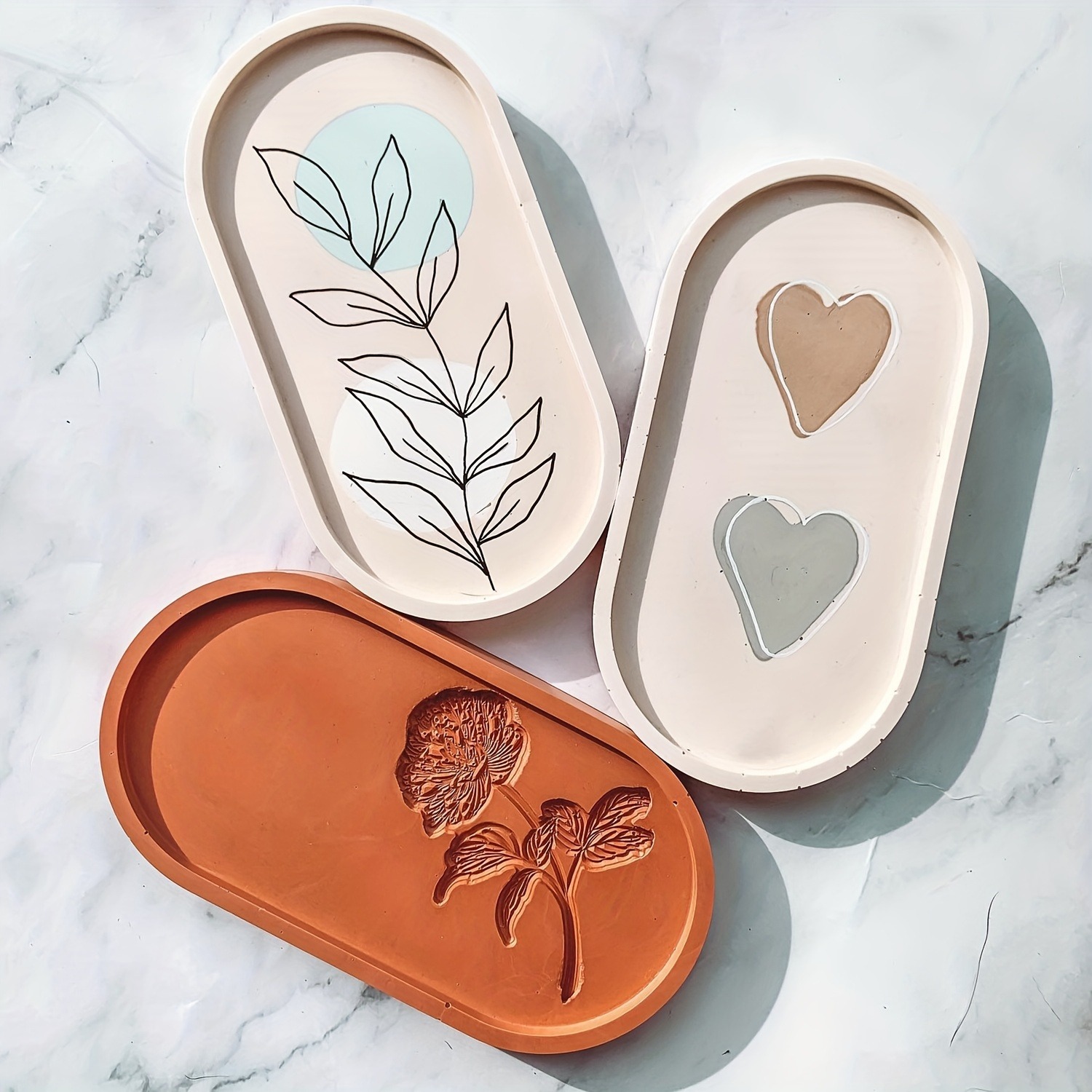 1 adet Oval Coaster Epoksi Reç - Resin Art Tray incelemesi ve fiyatı